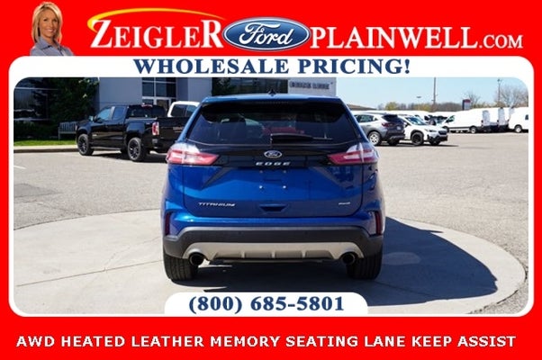 2021 Ford Edge Titanium AWD HEATED LEATHER MEMORY SEATING LANE KEEP ASSIST in Kalamazoo, MI - HZ Plainwell Ford