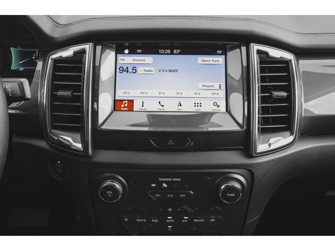 2020 Ford Ranger Lariat Crew Cab 4x4 Leather Nav Rear Camera