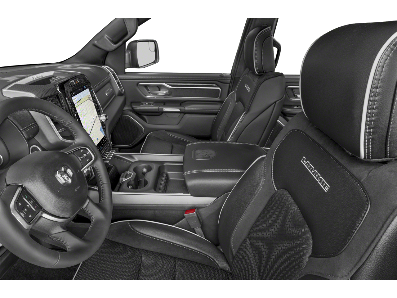 2023 RAM 1500 Laramie Dual-Pane Panoramic Sunroof -12" Touchscreen Displ