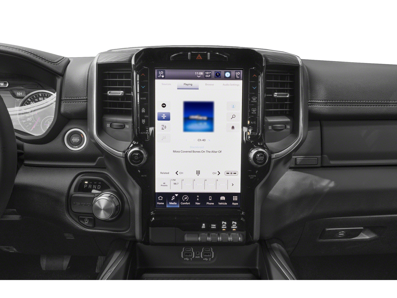 2023 RAM 1500 Laramie Dual-Pane Panoramic Sunroof -12" Touchscreen Displ