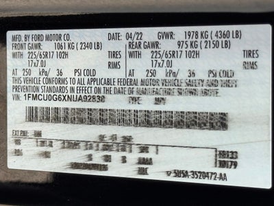 2022 Ford Escape SE
