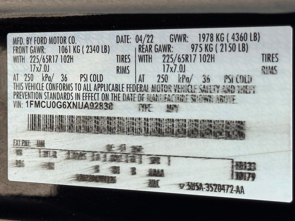 2022 Ford Escape SE