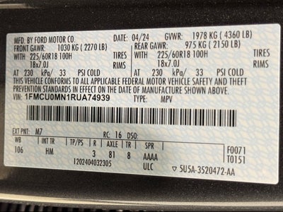 2024 Ford Escape ST-Line