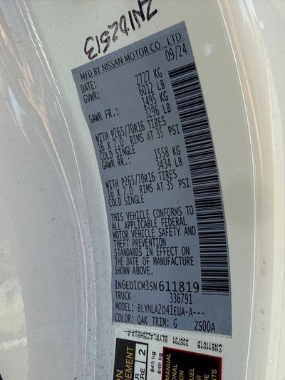 2025 Nissan Frontier S