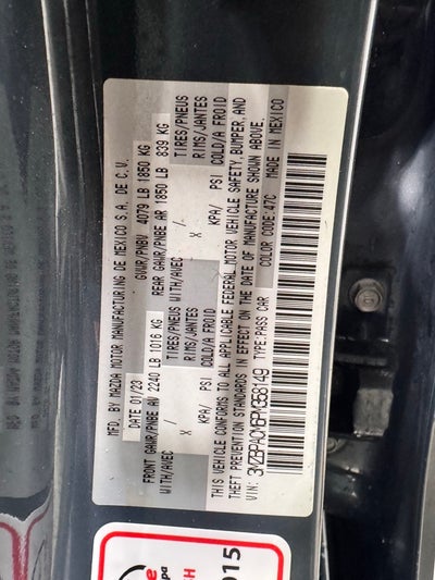 2023 Mazda Mazda3 2.5 S Carbon Edition