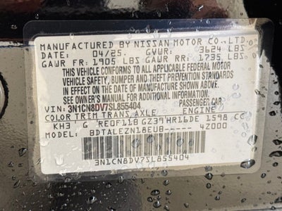 2025 Nissan Versa 1.6 S