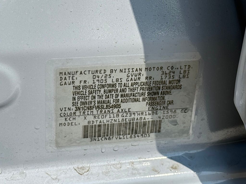 2025 Nissan Versa 1.6 SR FWD