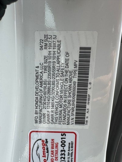 2022 Honda Odyssey Elite
