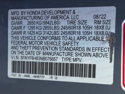 2022 Honda Pilot TrailSport AWD