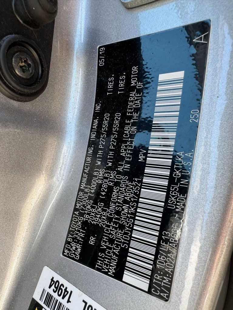 2019 Toyota Sequoia Limited