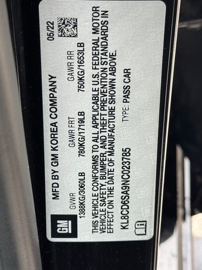 2022 Chevrolet Spark 1LT