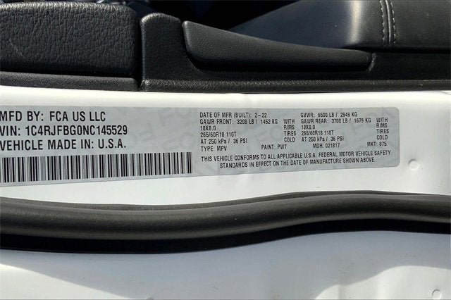 2022 Jeep Grand Cherokee WK Limited