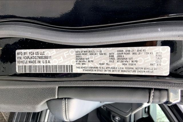 2022 Jeep Grand Cherokee L Overland