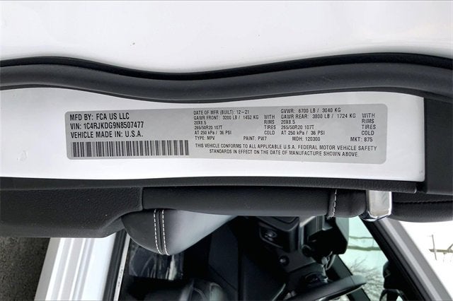 2022 Jeep Grand Cherokee L Overland