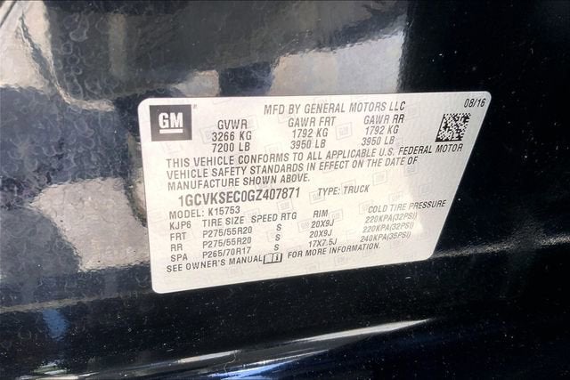 2016 Chevrolet Silverado 1500 LTZ