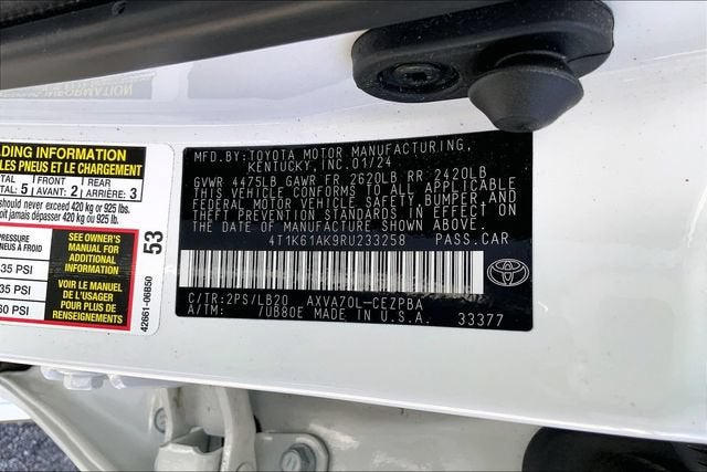 2024 Toyota Camry XSE