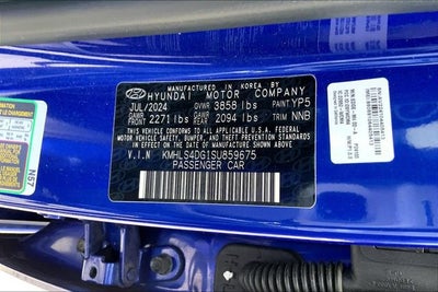 2025 Hyundai Elantra SEL Convenience