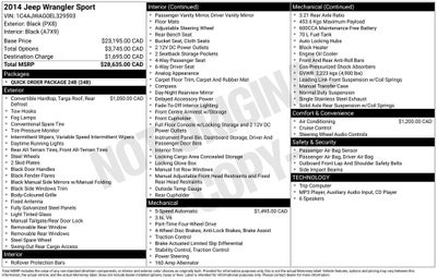2014 Jeep Wrangler Sport