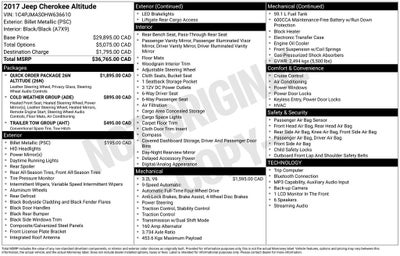 2017 Jeep Cherokee Altitude