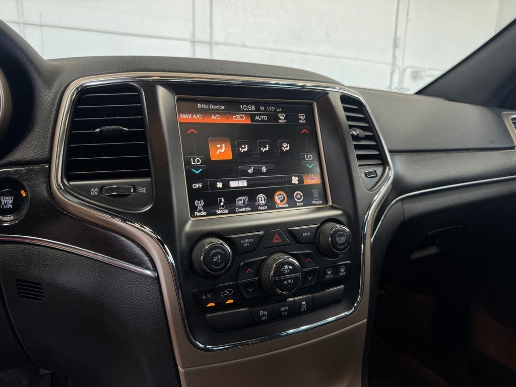 2015 Jeep Grand Cherokee Limited Power Sunroof