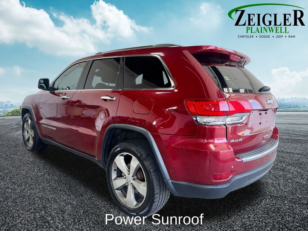 2015 Jeep Grand Cherokee Limited Power Sunroof