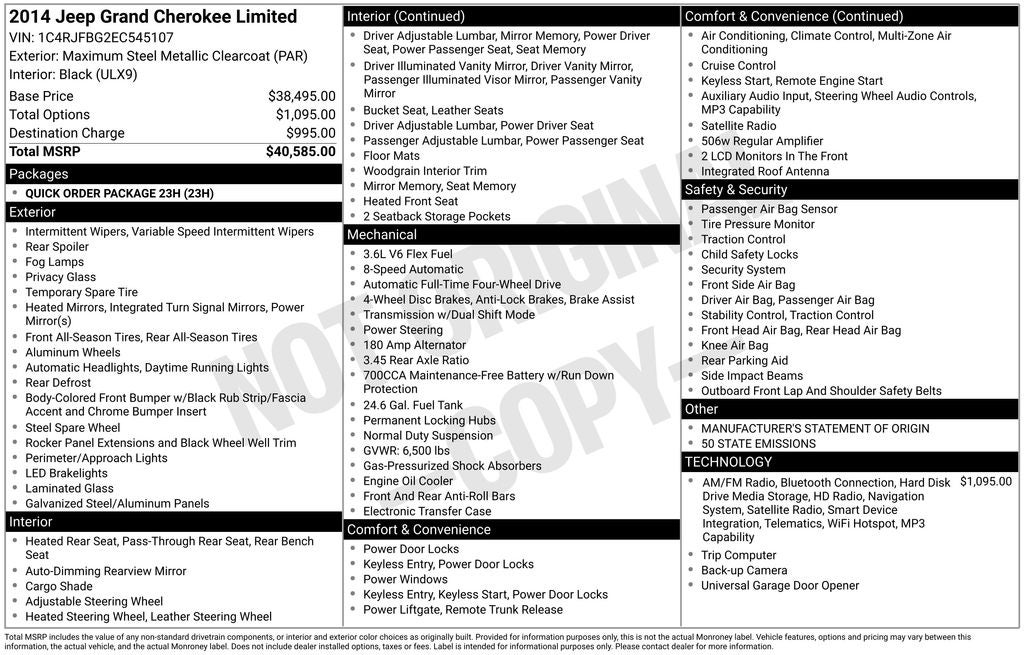 2014 Jeep Grand Cherokee Limited