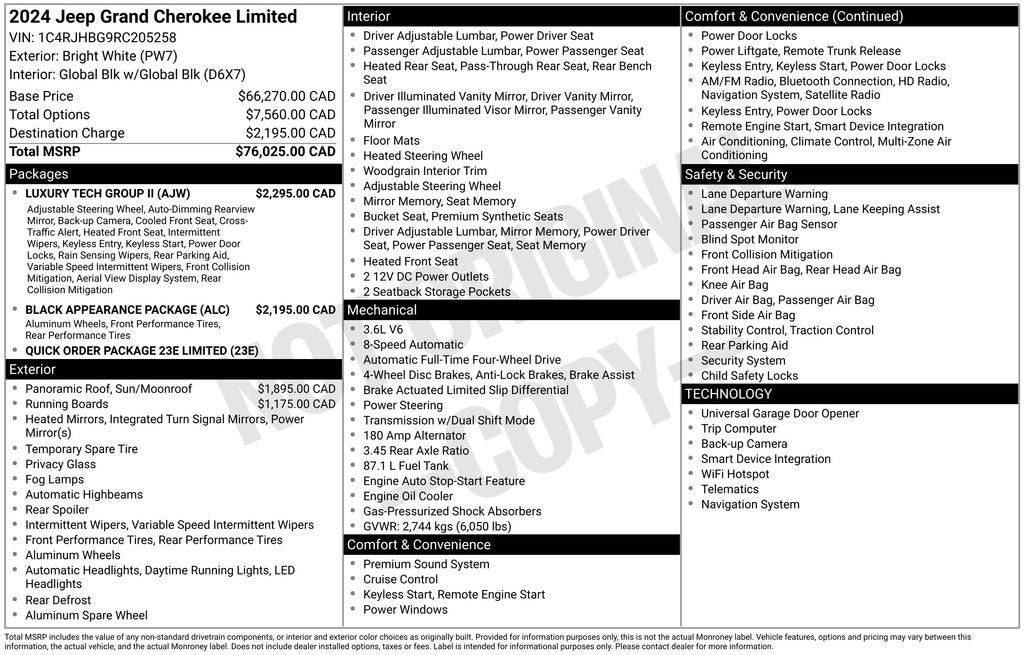 2024 Jeep Grand Cherokee Limited