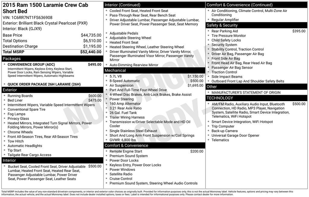 2015 RAM 1500 Laramie