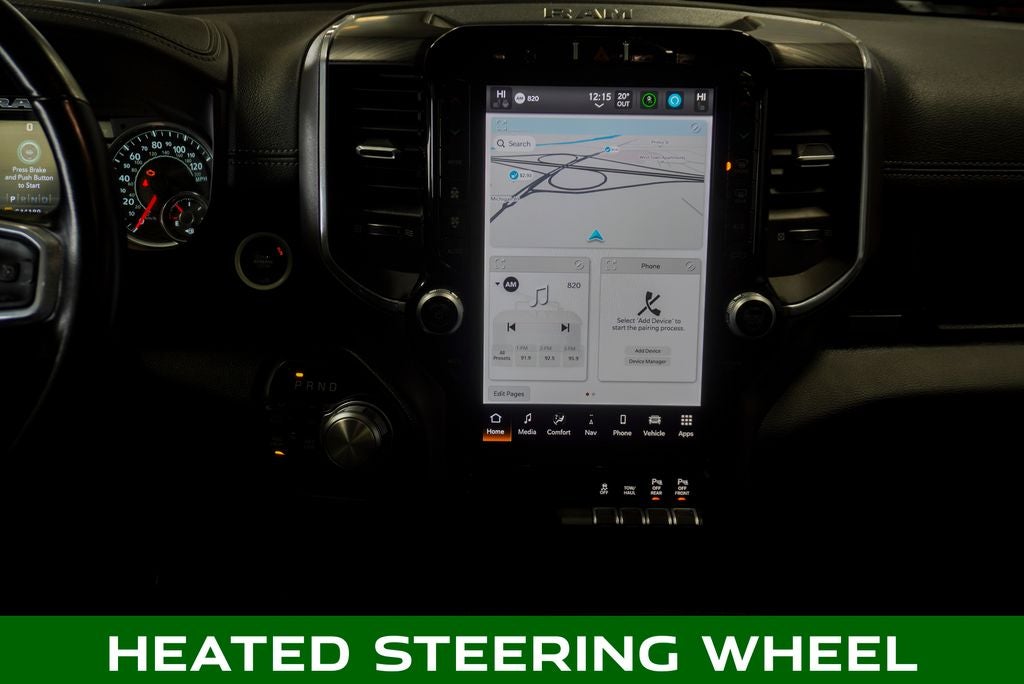 2023 RAM 1500 Laramie Dual-Pane Panoramic Sunroof -12" Touchscreen Displ