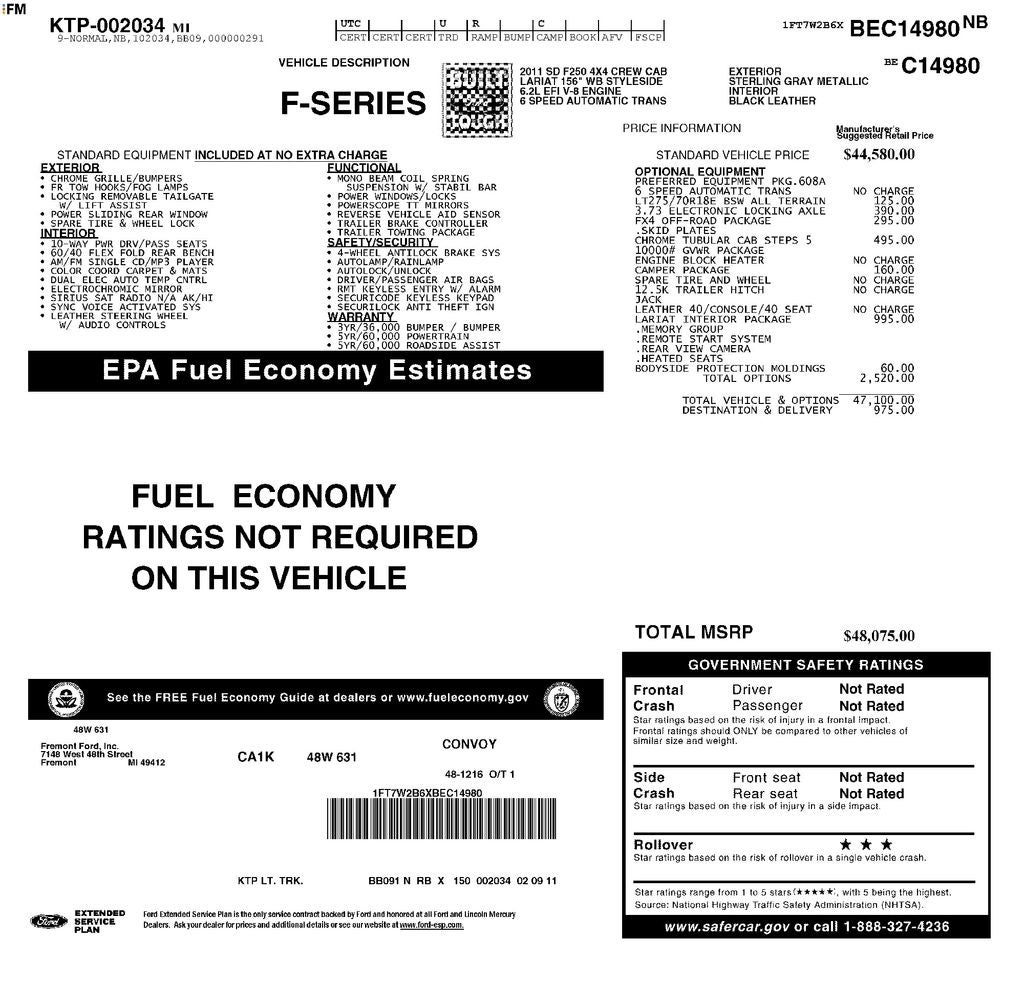 2011 Ford F-250SD Lariat
