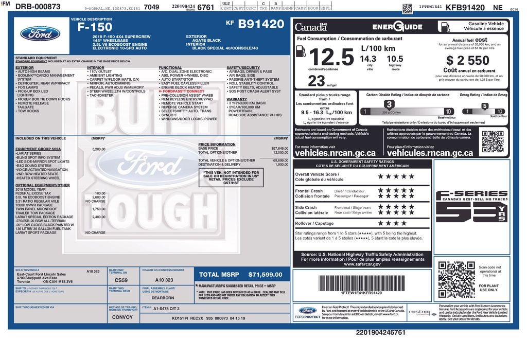 2019 Ford F-150 Lariat Chrome Appearance Package