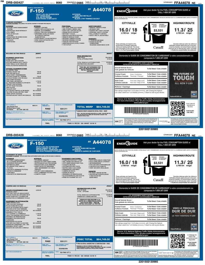 2015 Ford F-150 Base
