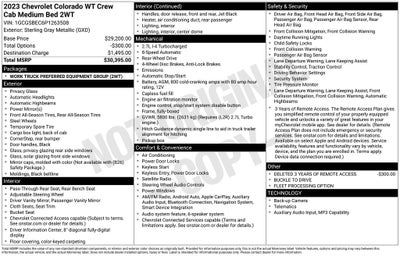 2023 Chevrolet Colorado Work Truck