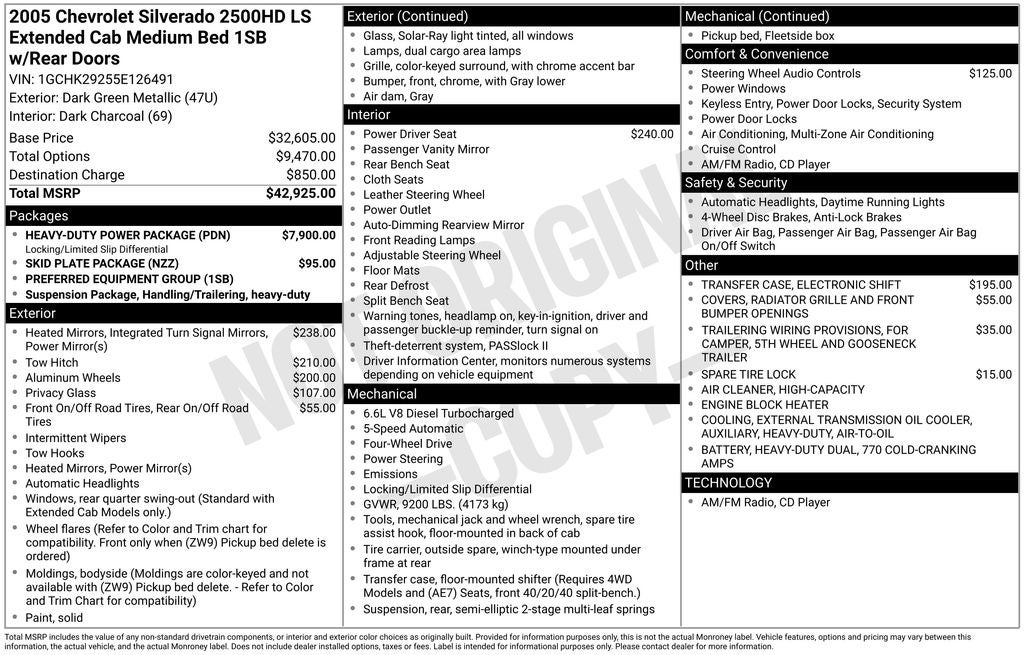 2005 Chevrolet Silverado 2500HD LS