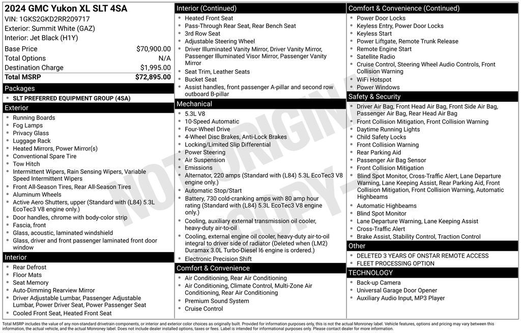 2024 GMC Yukon XL SLT