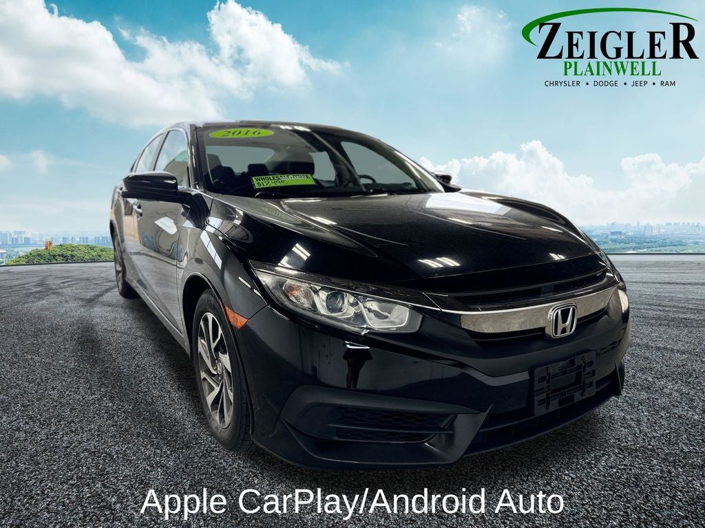 2016 Honda Civic EX Radio: 180-Watt AM/FM Audio System