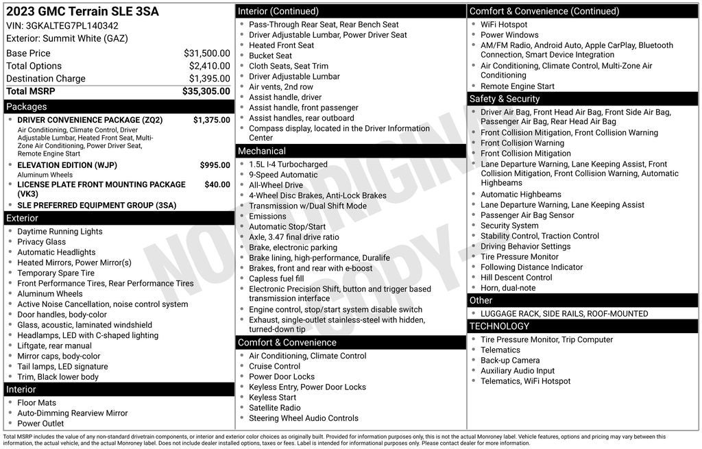 2023 GMC Terrain SLE