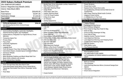2023 Subaru Outback Premium