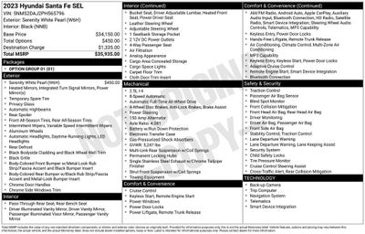 2023 Hyundai Santa Fe SEL Navigation System & Apple CarPlay & Android Auto