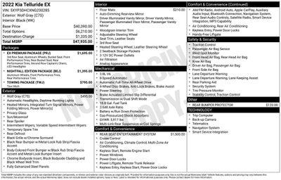 2022 Kia Telluride EX