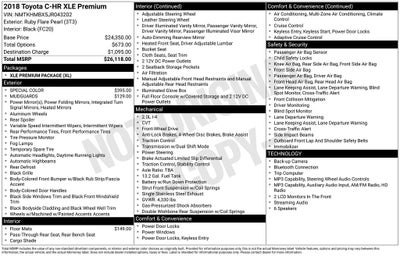 2018 Toyota C-HR XLE