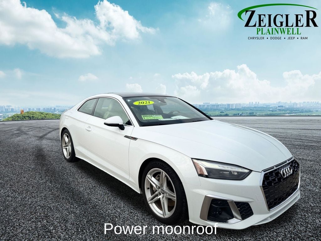 2021 Audi A5 45 S line Premium Plus Power moonroof