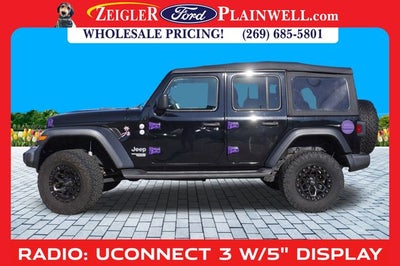2018 Jeep Wrangler Unlimited Sport S V6 4 DOOR LIFT KIT CUSTOM WHEELS TIRES