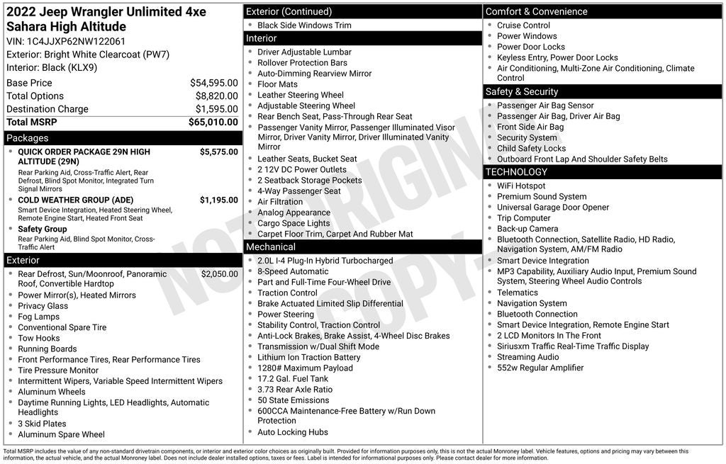 2022 Jeep Wrangler Unlimited Sahara High Altitude 4xe