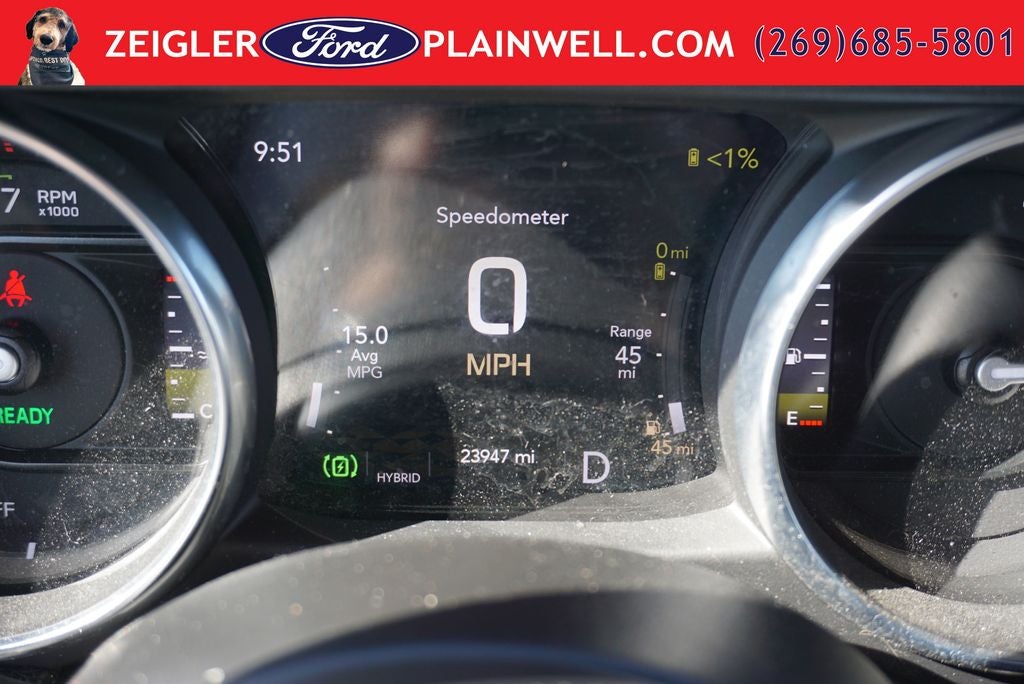 2023 Jeep Wrangler Sahara 4xe BLACK WHEELS LEATHER COLD WEATHER PKG HARD TOP
