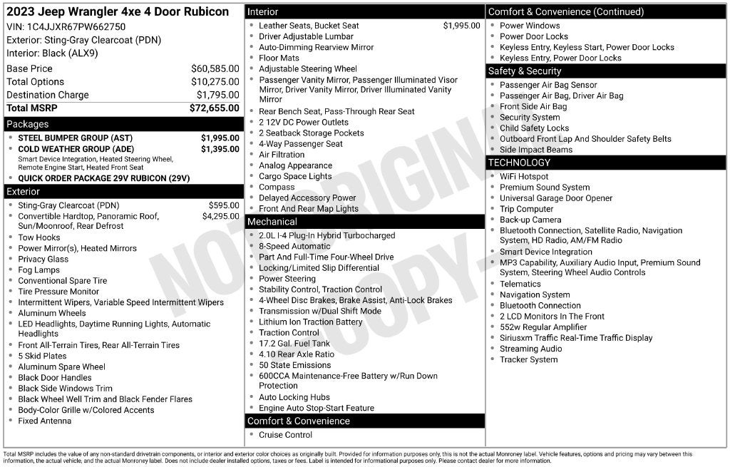2023 Jeep Wrangler Rubicon 4xe