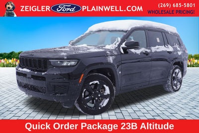 2023 Jeep Grand Cherokee L Altitude 4x4 Black Appearance Pkg Power Moonroof Rear Camer