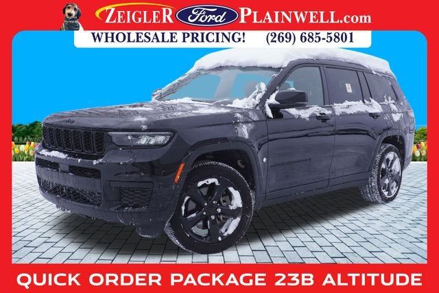 2023 Jeep Grand Cherokee L Altitude 4x4 Black Appearance Pkg Power Moonroof Rear Camer