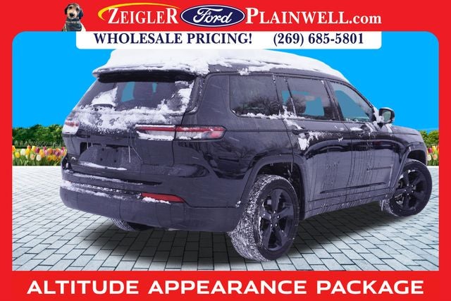 2023 Jeep Grand Cherokee L Altitude 4x4 Black Appearance Pkg Power Moonroof Rear Camer