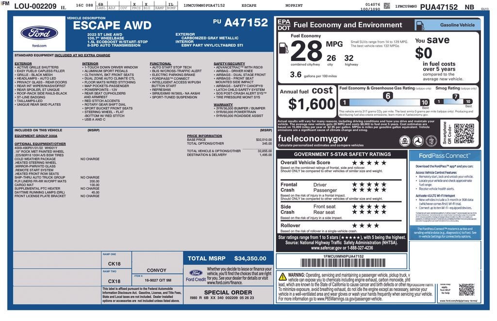 2023 Ford Escape ST-Line